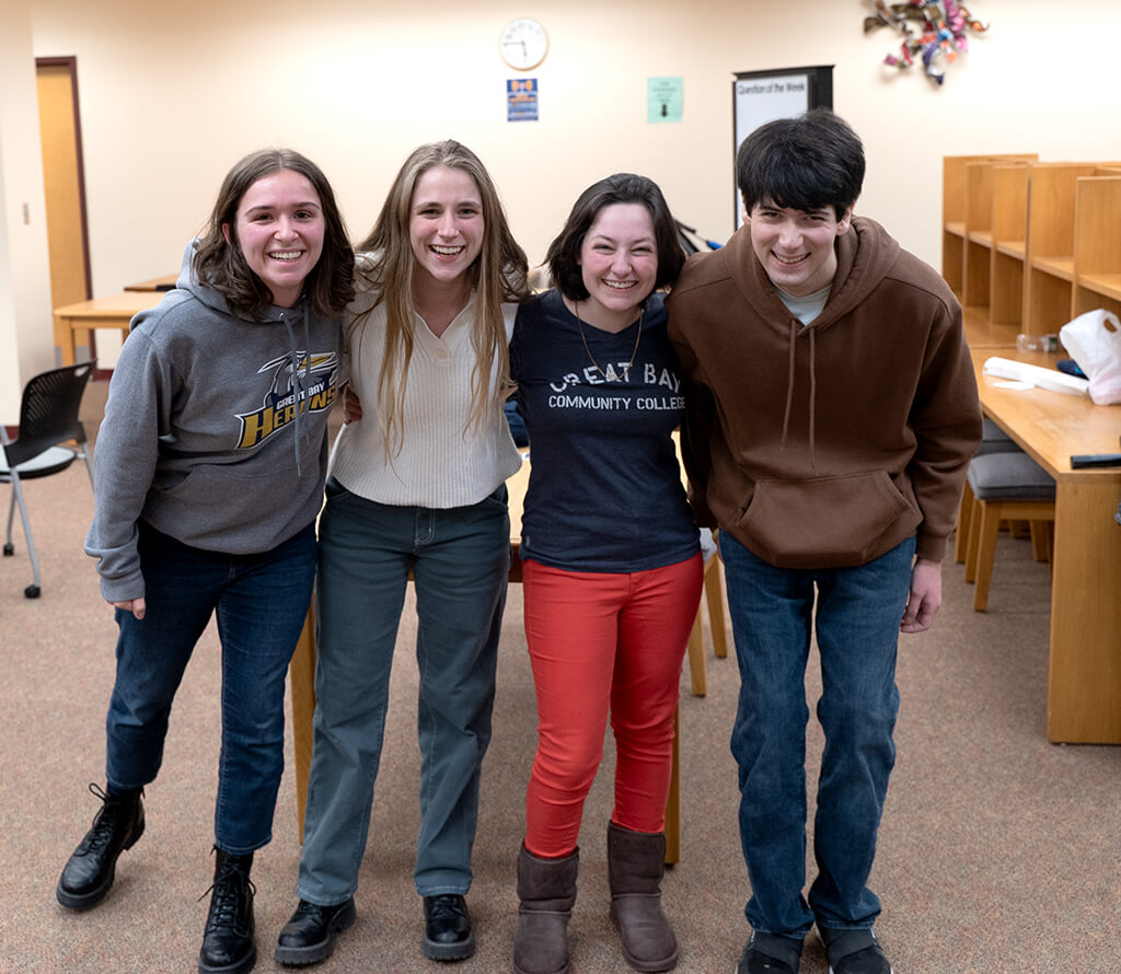 Group of Great Bay Community College students